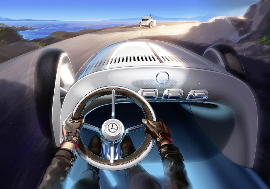 Интерьер Mercedes-Benz Vision Mercedes Simplex 2019 года  (фото 8 из 20)